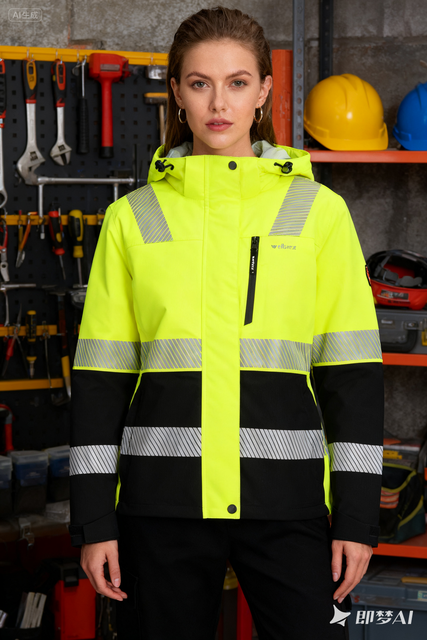 SM250018-JAK MEN'S HIGH VISIBILITY PROTECTION JACKET