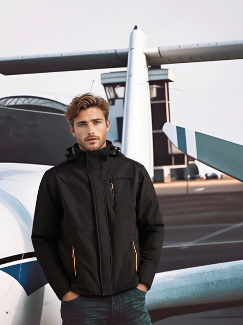 CWSF21096-JAK-B MEN'S LEISURE SOFTSHELL