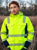 OHT21058-PAK MEN'S HIGH VISIBILITY FLAME RETARDANT PARKA