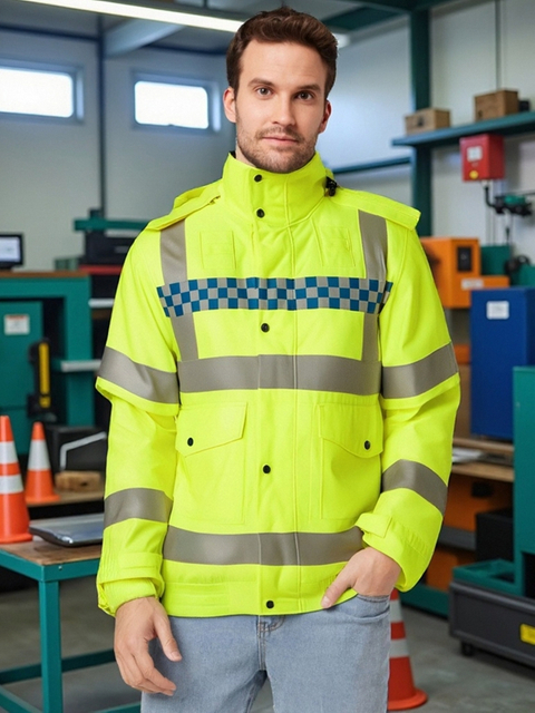 CHT21014-JAK MEN'S HIGH VISIBILITY PROTECTION JACKET