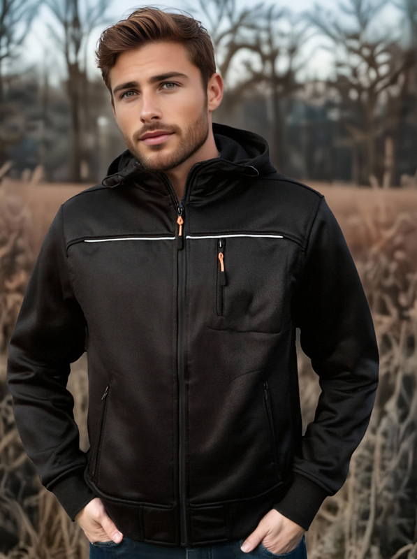 CWSF21105-JAK MEN'S LEISURE SOFTSHELL